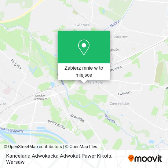 Mapa Kancelaria Adwokacka Adwokat Paweł Kikoła