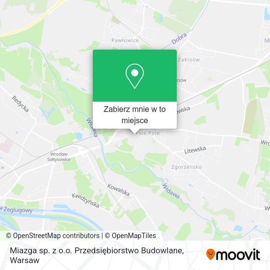 Mapa Miazga sp. z o.o. Przedsiębiorstwo Budowlane