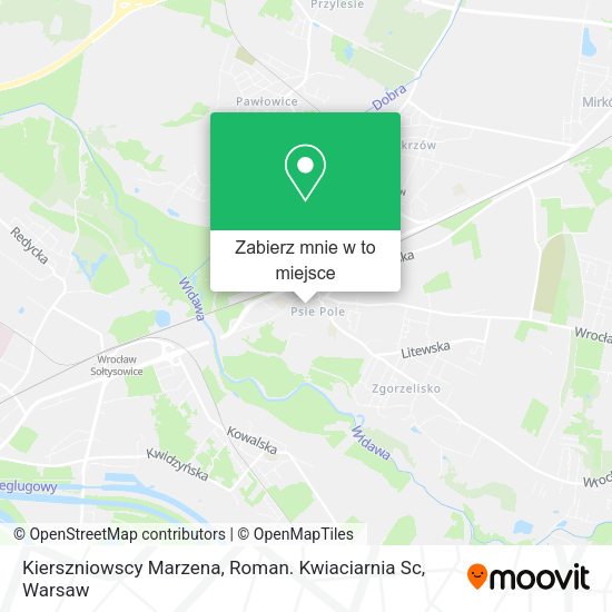 Mapa Kierszniowscy Marzena, Roman. Kwiaciarnia Sc