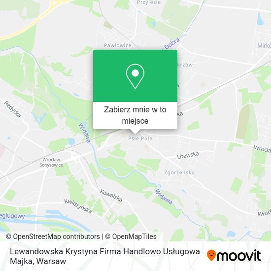 Mapa Lewandowska Krystyna Firma Handlowo Usługowa Majka