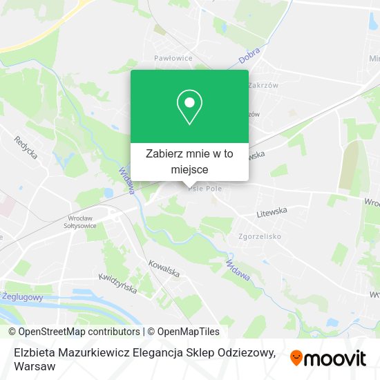 Mapa Elzbieta Mazurkiewicz Elegancja Sklep Odziezowy