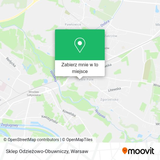 Mapa Sklep Odzieżowo-Obuwniczy