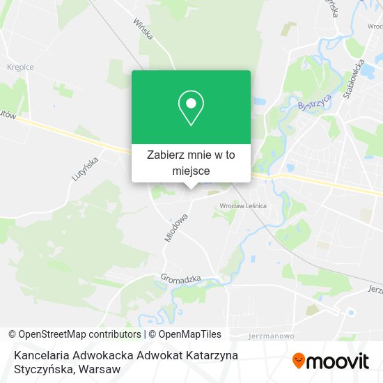 Mapa Kancelaria Adwokacka Adwokat Katarzyna Styczyńska