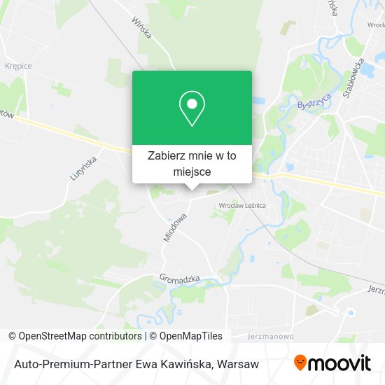 Mapa Auto-Premium-Partner Ewa Kawińska