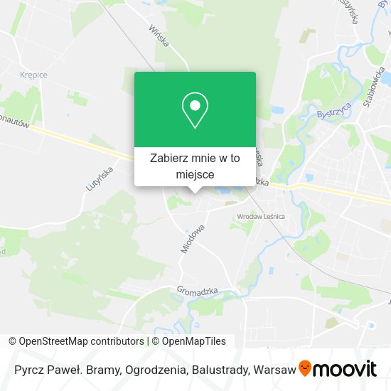 Mapa Pyrcz Paweł. Bramy, Ogrodzenia, Balustrady