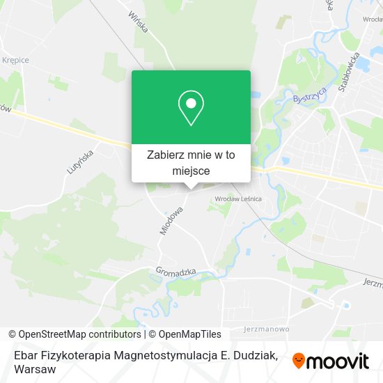 Mapa Ebar Fizykoterapia Magnetostymulacja E. Dudziak