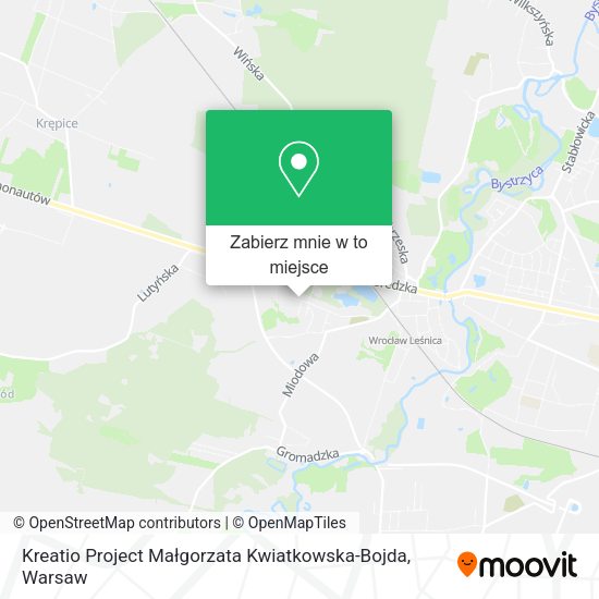 Mapa Kreatio Project Małgorzata Kwiatkowska-Bojda