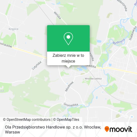 Mapa Ola Przedsiębiorstwo Handlowe sp. z o.o. Wrocław