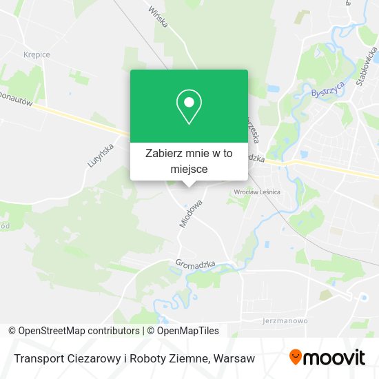 Mapa Transport Ciezarowy i Roboty Ziemne