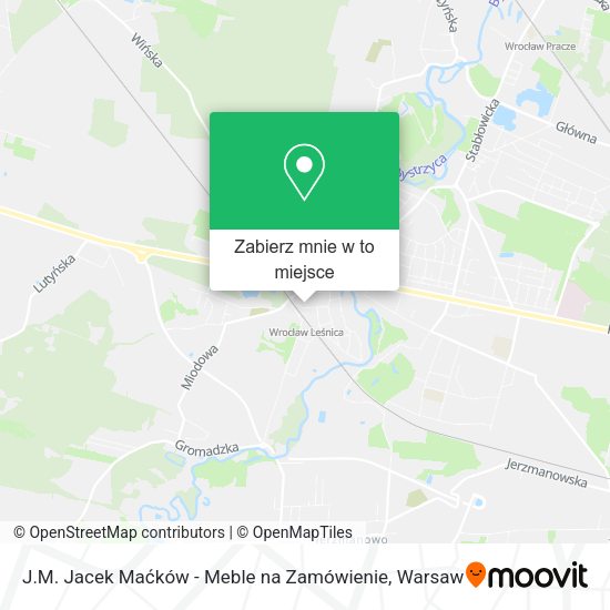 Mapa J.M. Jacek Maćków - Meble na Zamówienie