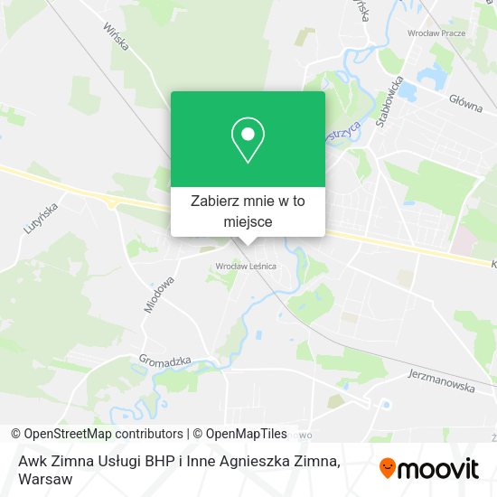 Mapa Awk Zimna Usługi BHP i Inne Agnieszka Zimna