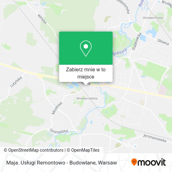 Mapa Maja. Usługi Remontowo - Budowlane