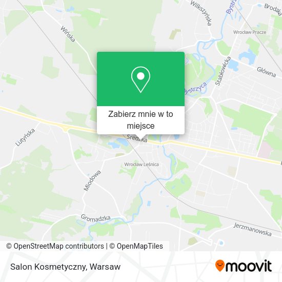 Mapa Salon Kosmetyczny