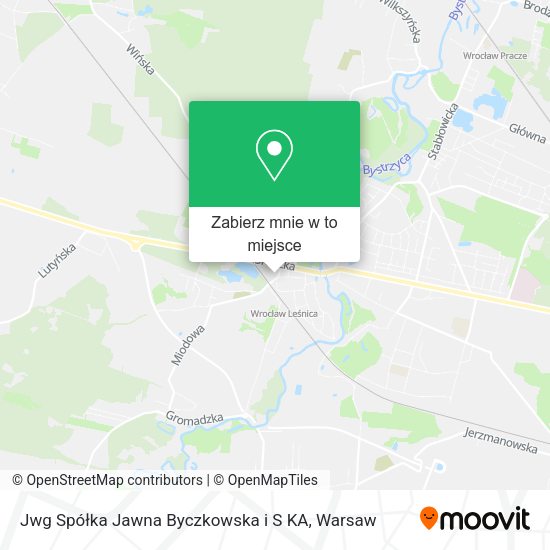 Mapa Jwg Spółka Jawna Byczkowska i S KA