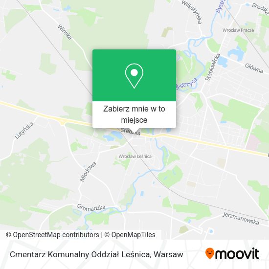 Mapa Cmentarz Komunalny Oddział Leśnica