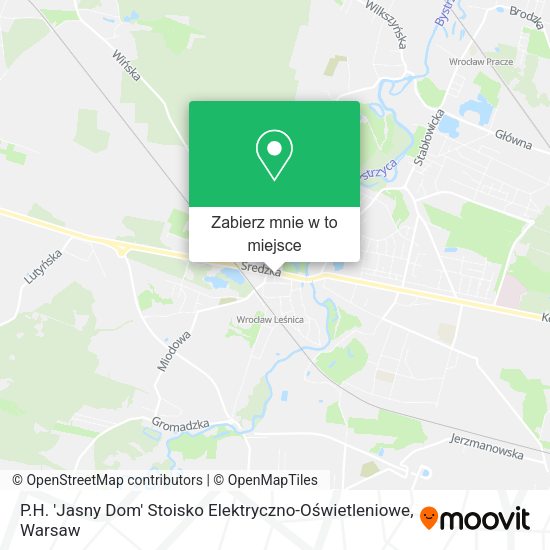 Mapa P.H. 'Jasny Dom' Stoisko Elektryczno-Oświetleniowe