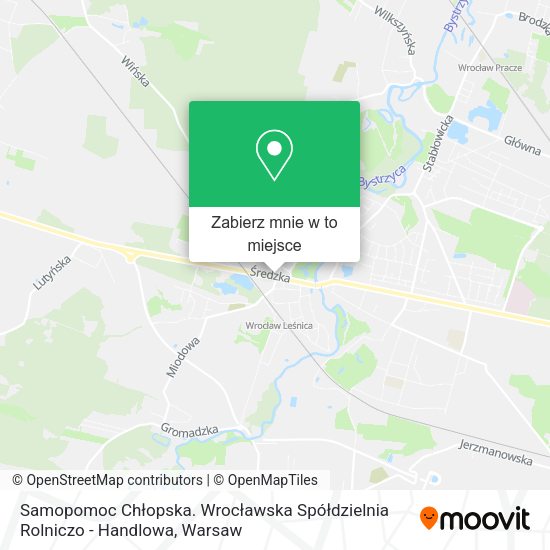 Mapa Samopomoc Chłopska. Wrocławska Spółdzielnia Rolniczo - Handlowa