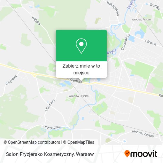 Mapa Salon Fryzjersko Kosmetyczny