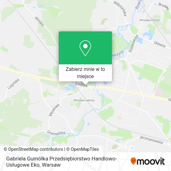 Mapa Gabriela Gumółka Przedsiębiorstwo Handlowo-Usługowe Eko