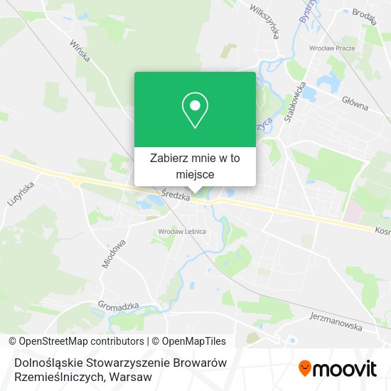 Mapa Dolnośląskie Stowarzyszenie Browarów Rzemieślniczych