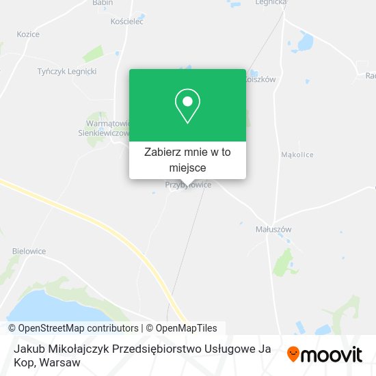 Mapa Jakub Mikołajczyk Przedsiębiorstwo Usługowe Ja Kop