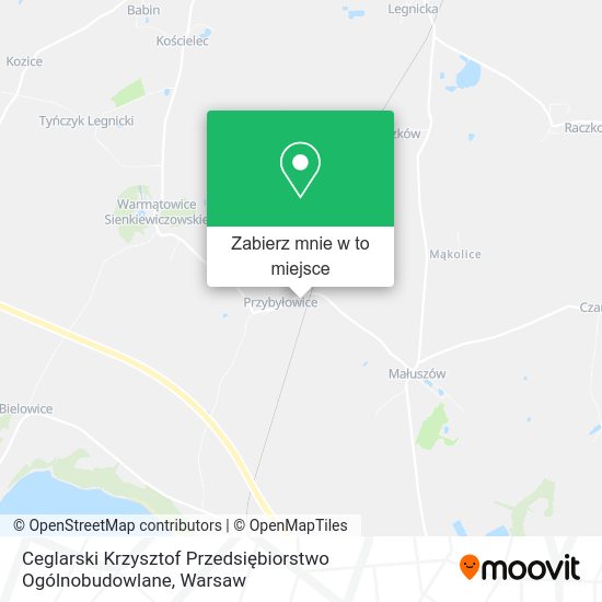 Mapa Ceglarski Krzysztof Przedsiębiorstwo Ogólnobudowlane