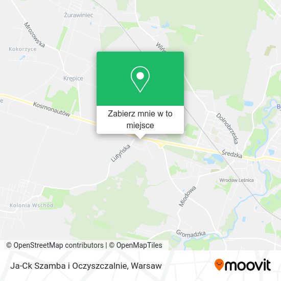 Mapa Ja-Ck Szamba i Oczyszczalnie