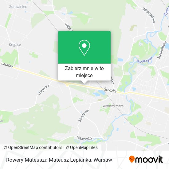 Mapa Rowery Mateusza Mateusz Lepianka