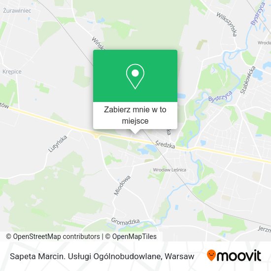 Mapa Sapeta Marcin. Usługi Ogólnobudowlane