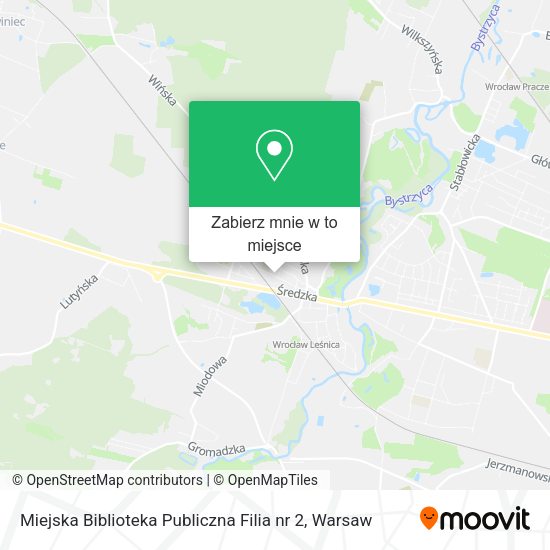 Mapa Miejska Biblioteka Publiczna Filia nr 2