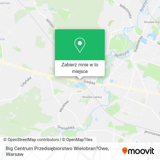 Mapa Big Centrum Przedsiębiorstwo Wielobran?Owe