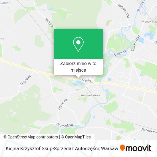 Mapa Kiejna Krzysztof Skup-Sprzedaż Autoczęści