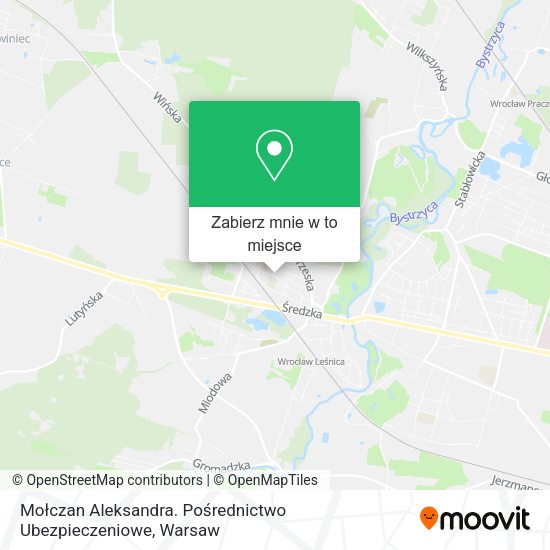 Mapa Mołczan Aleksandra. Pośrednictwo Ubezpieczeniowe