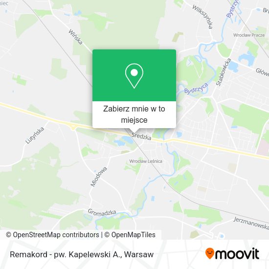 Mapa Remakord - pw. Kapelewski A.