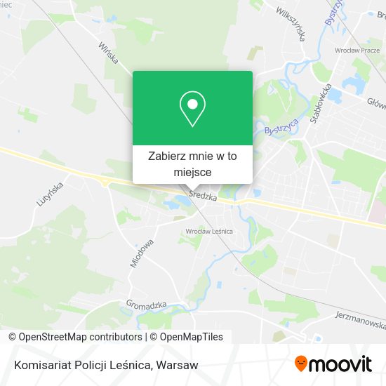 Mapa Komisariat Policji Leśnica