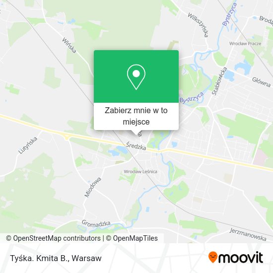 Mapa Tyśka. Kmita B.