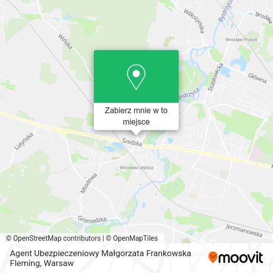 Mapa Agent Ubezpieczeniowy Małgorzata Frankowska Fleming