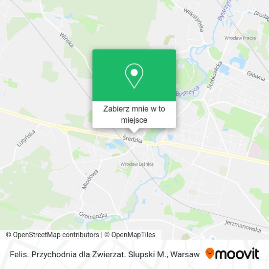 Mapa Felis. Przychodnia dla Zwierzat. Slupski M.