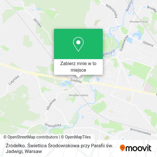 Mapa Źródełko. Świetlica Środowiskowa przy Parafii św. Jadwigi