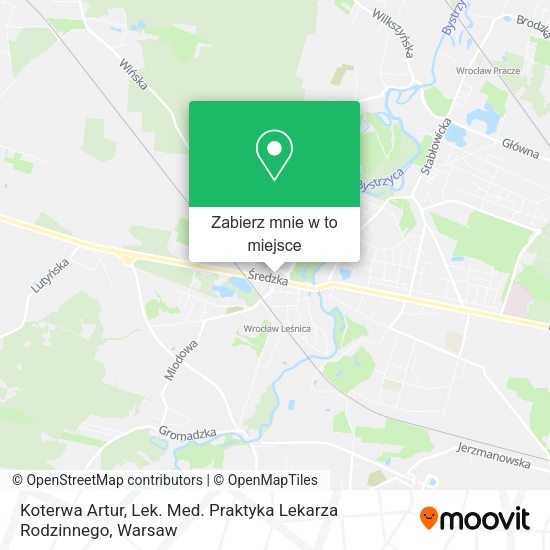 Mapa Koterwa Artur, Lek. Med. Praktyka Lekarza Rodzinnego