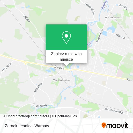 Mapa Zamek Leśnica