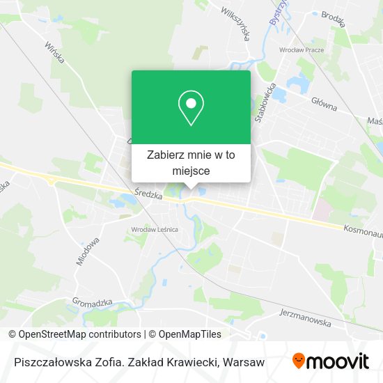 Mapa Piszczałowska Zofia. Zakład Krawiecki