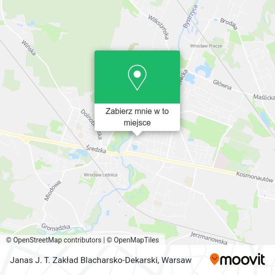 Mapa Janas J. T. Zakład Blacharsko-Dekarski