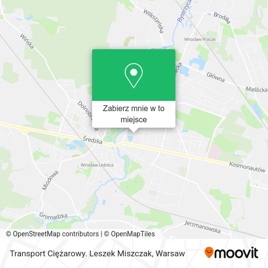 Mapa Transport Ciężarowy. Leszek Miszczak