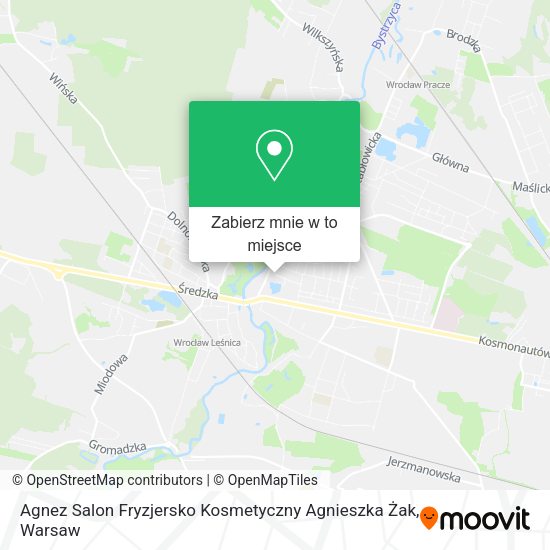 Mapa Agnez Salon Fryzjersko Kosmetyczny Agnieszka Żak