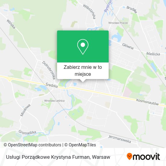 Mapa Usługi Porządkowe Krystyna Furman