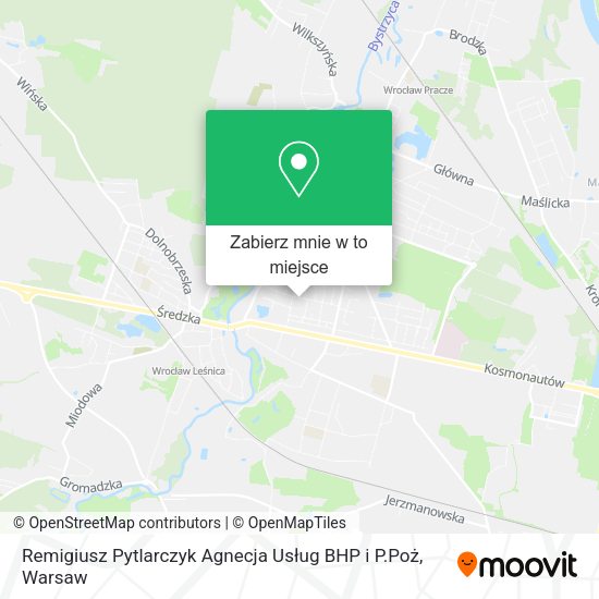 Mapa Remigiusz Pytlarczyk Agnecja Usług BHP i P.Poż