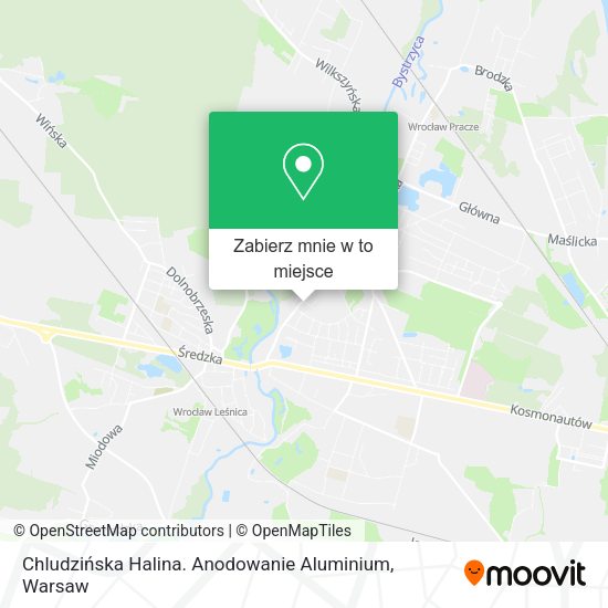 Mapa Chludzińska Halina. Anodowanie Aluminium