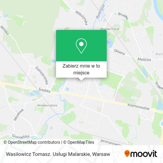 Mapa Wasilowicz Tomasz. Usługi Malarskie