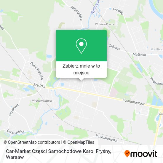 Mapa Car-Market Części Samochodowe Karol Fryśny